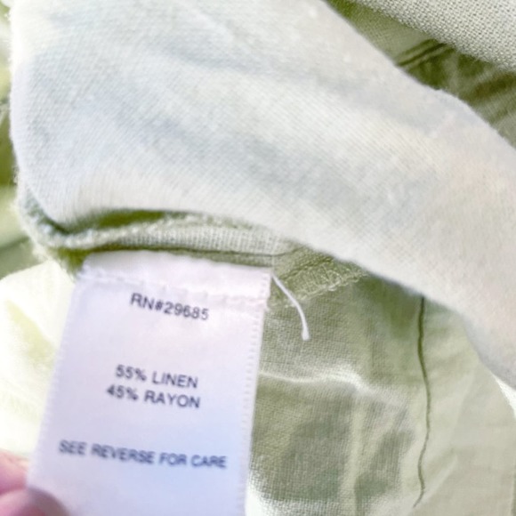 Pendleton Vintage Light Olive Green Linen Blazer S - Picture 5 of 7